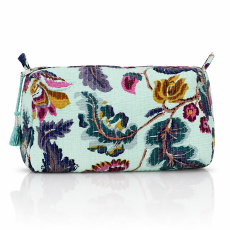 Cotton Block Print Pouch Set- 2 in a Set