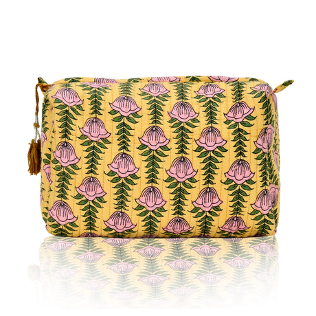 Cotton Block Print Pouch Set- 2 Counts