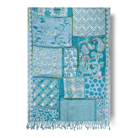 Aqua Boil Wool Scarves With Different Pattern - BNB Crafts Inc