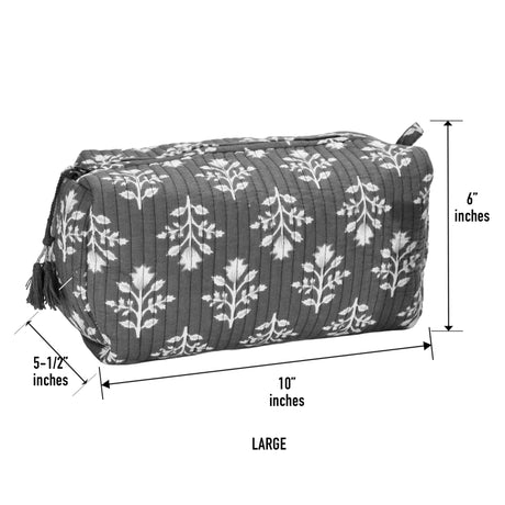 Cotton Block Print Pouch Set - 2 Counts - BNB Crafts Inc