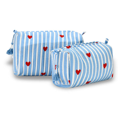 Cotton Block Print Pouch Set - 2 Counts - BNB Crafts Inc