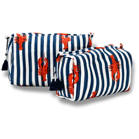 Cotton Block Print Pouch Set - 2 Counts - BNB Crafts Inc