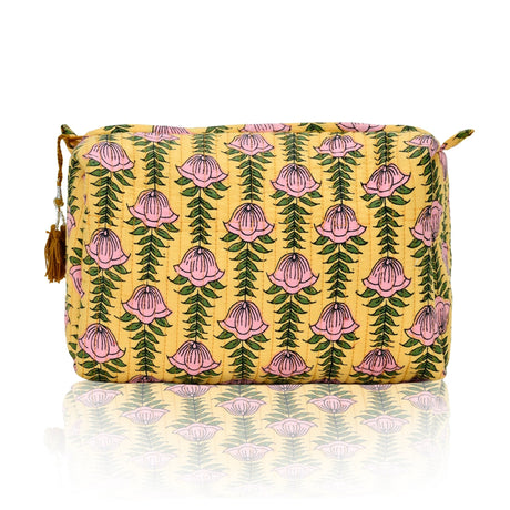 Cotton Block Print Pouch Set - 2 Counts - BNB Crafts Inc