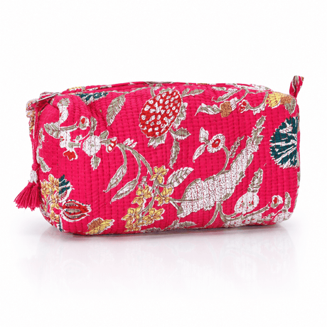 Cotton Block Print Pouch Set - 2 in a Set - BNB Crafts Inc