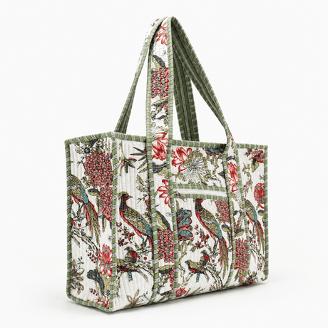 Cotton Block Print Tote Bag- Small & Large - BNB Crafts Inc