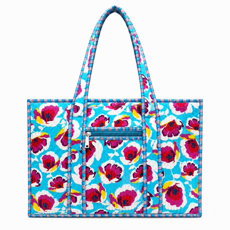 Cotton Block Print Tote Bag- Small & Large - BNB Crafts Inc