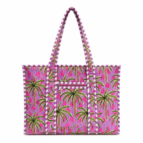 Cotton Block Print Tote Bag- Small & Large - BNB Crafts Inc