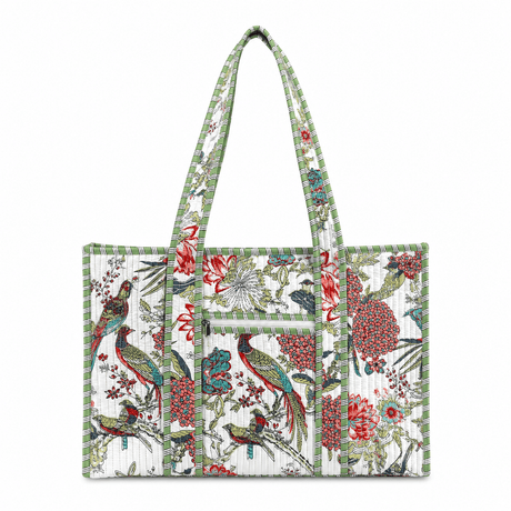 Cotton Block Print Tote Bag- Small & Large - BNB Crafts Inc