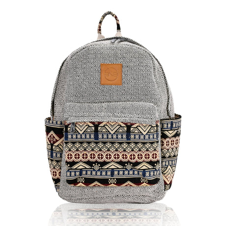 Diamond Tribal Pattern Fabric Backpack - BNB Crafts Inc