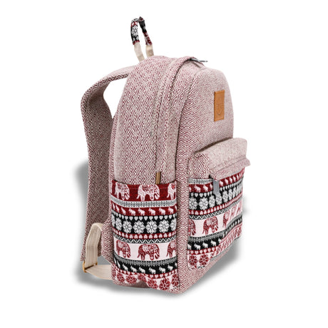 Diamond Tribal Pattern Fabric Backpack - BNB Crafts Inc