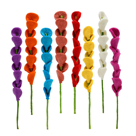 Felt 8 Flower Spiral Stem - BNB Crafts Inc
