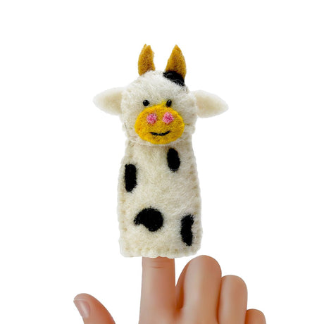 Felted Old McDonald's Farm Animal Finger Puppet (5 in a Set) - BNB Crafts Inc