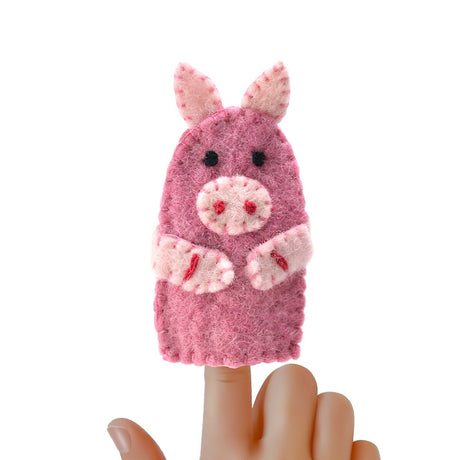 Felted Old McDonald's Farm Animal Finger Puppet (5 in a Set) - BNB Crafts Inc