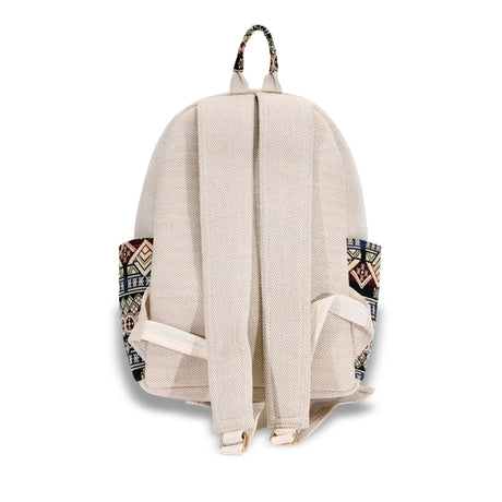 Herringbone Tribal Pattern Fabric Backpack - BNB Crafts Inc