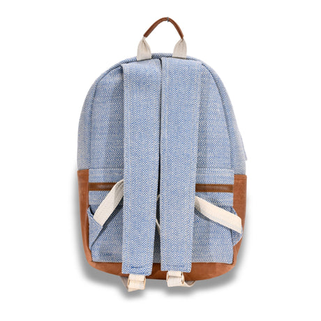 Tribal Pattern Backpack with Leather Accents - BNB Crafts Inc