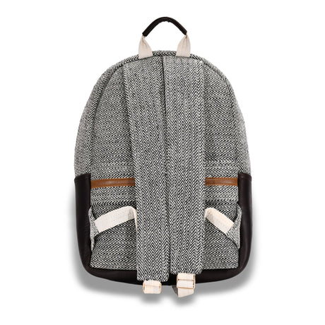 Tribal Pattern Backpack with Leather Accents - BNB Crafts Inc