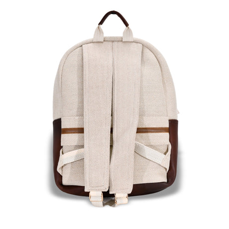 Tribal Pattern Backpack with Leather Accents - BNB Crafts Inc