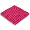 8.5" Square Solid Pom-pom Trivet ( 10 Color Options) - BNB Crafts Inc