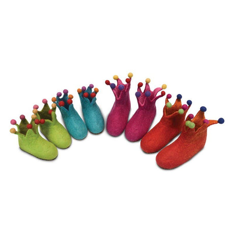 Felted Crown Shoes for Kids- 4 Colors - BNB Crafts Inc