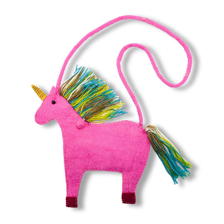 Felted Unicorn Shape Cross-body Bag - BNB Crafts Inc