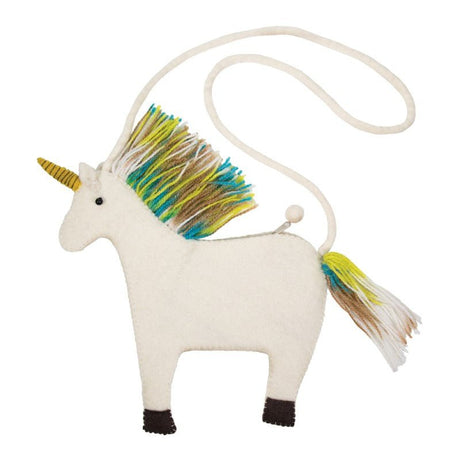 Felted Unicorn Shape Cross-body Bag - BNB Crafts Inc